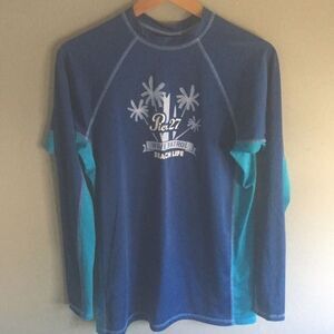 Blue Long Sleeve Rash Guard